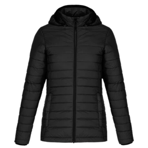 Ladies Puffy Jacket w/ Detachable Hood Thumbnail