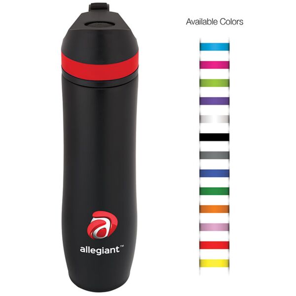 20 oz Persona® Wave Trail Vacuum Water Bottle Thumbnail