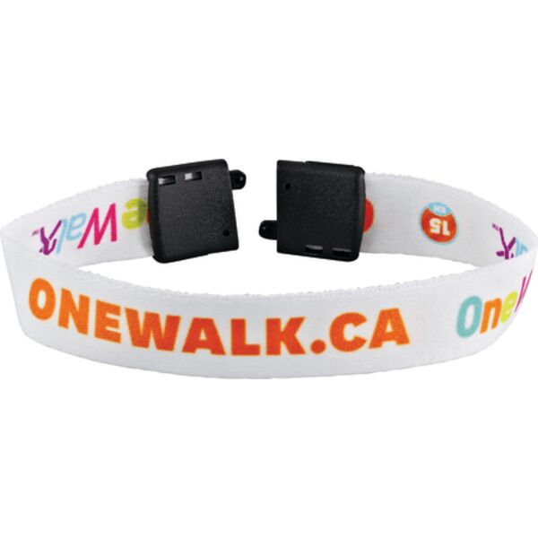 Full Color 1/2" Wristband w/ Clip Thumbnail